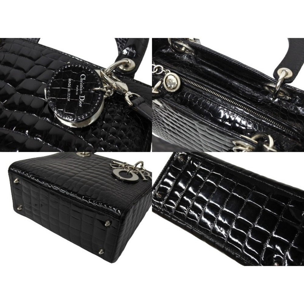 Christian Dior Lady handbag crocodile leather - Picture 6 of 10